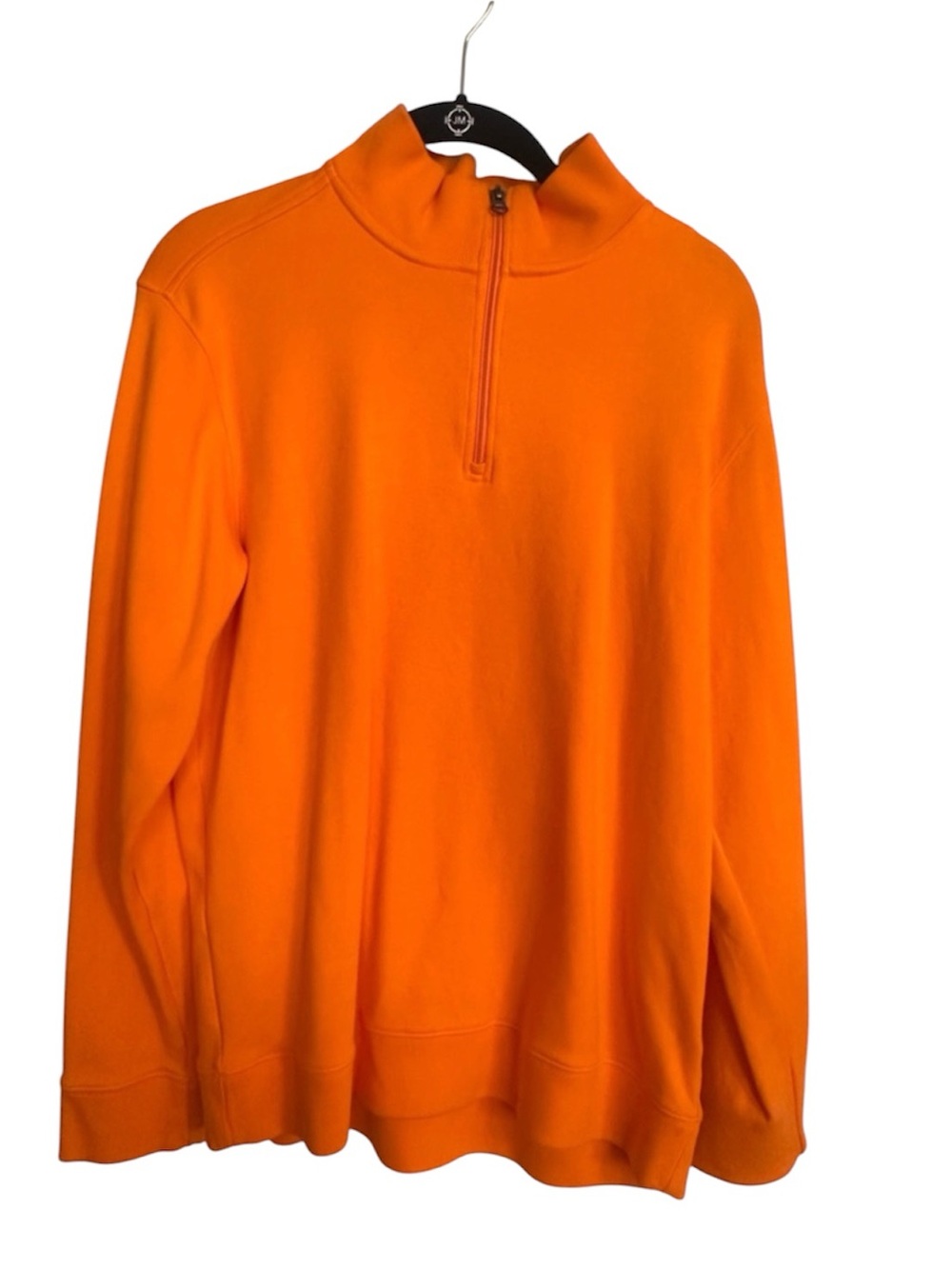 Southern Tide The Skipjack Medium Orange Quarter Zip Pullover